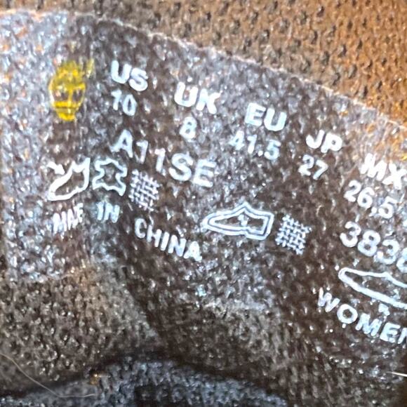 Wmn's TIMBERLAND Hiking Shoes, Waterproof Low Top Brown and Blue Great Condition - Picture 13 of 13